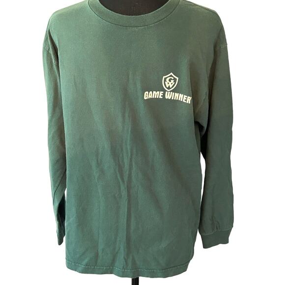 Game‎ Winner Men's Medium Shirt Long Sleeve Camo Design On The Back - Picture 1 of 4
